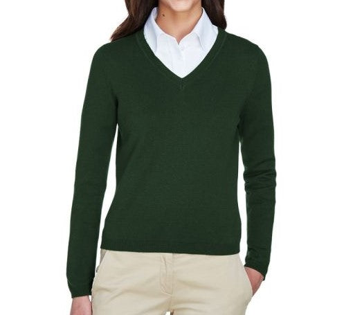 Devon & Jones - Ladies' V-Neck Sweater Long Sleeve